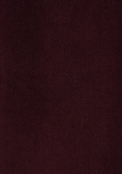 Image de Chemise À Manches Longues Bordeaux Relax Fit Droit Sergé Femme