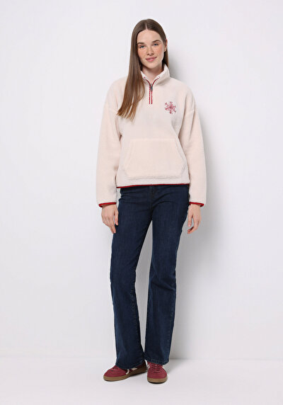 Image de Pull-over Ecru Regular Fit  Femme