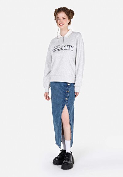 Image de Jupe Bleu Slim Fit Femme