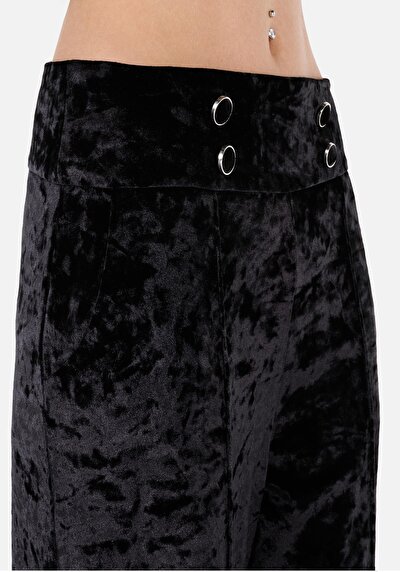 Afficher les détails de Pantalon De Survêtement Noir Regular Fit Femme