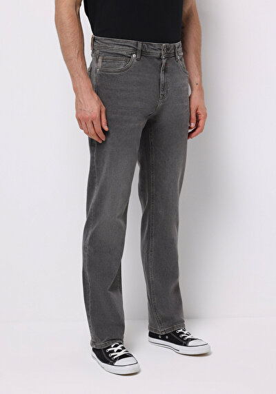 Image de 045 David Pantalon Straight Leg Medium Rise En Jean Regular Fit Homme