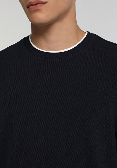 Image de T-shirt À Manches Longues Marine Regular Fit Homme