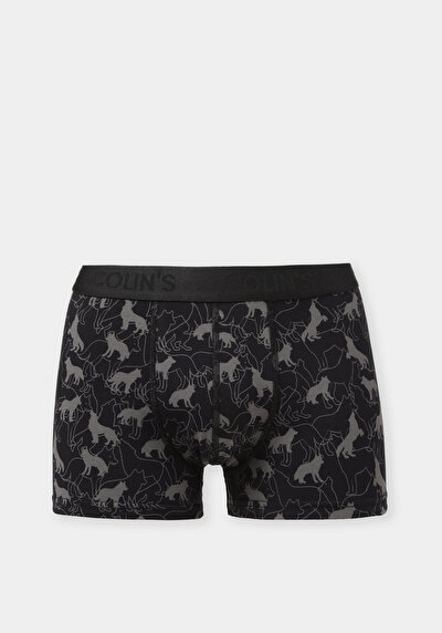 Afficher les détails de Sous-vêtements Gris Modern Fit Imprimé Homme