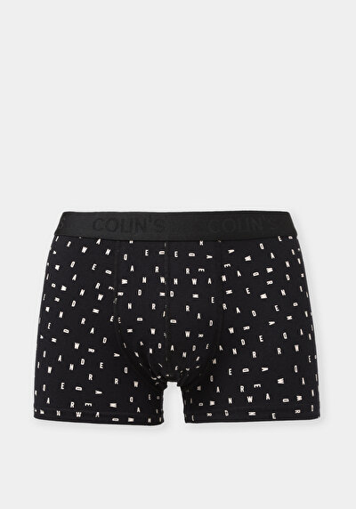 Afficher les détails de Sous-vêtements Noir Modern Fit Imprimé Homme