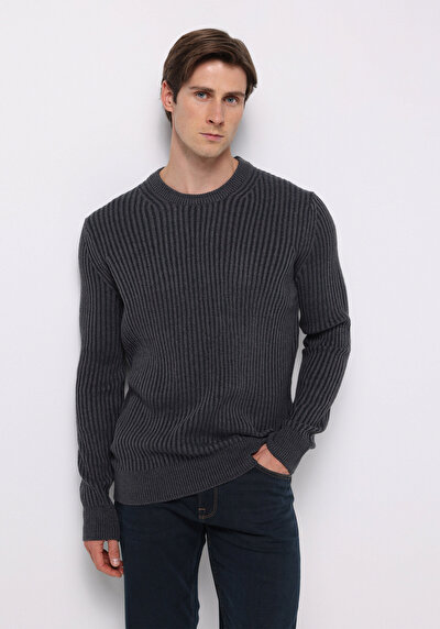 Image de Pull Marine Regular Fit Manches Longues  Homme
