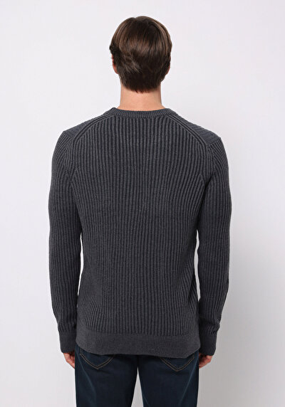 Image de Pull Marine Regular Fit Manches Longues  Homme