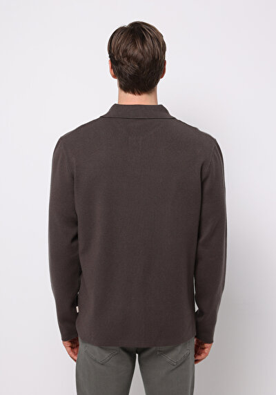Image de Pull Marron Regular Fit Manches Longues Homme