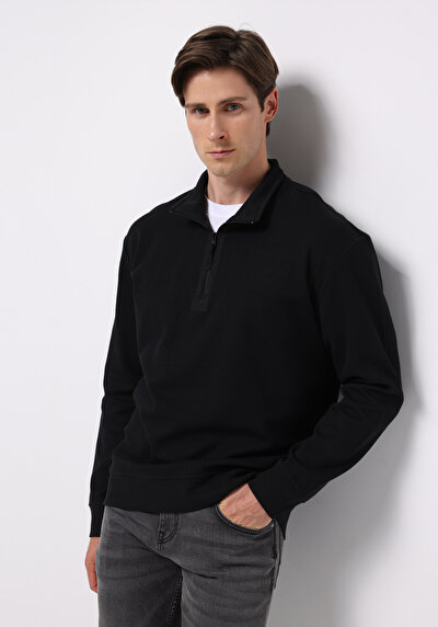 Afficher les détails de Pull-over Noir Comfort Fit  Homme