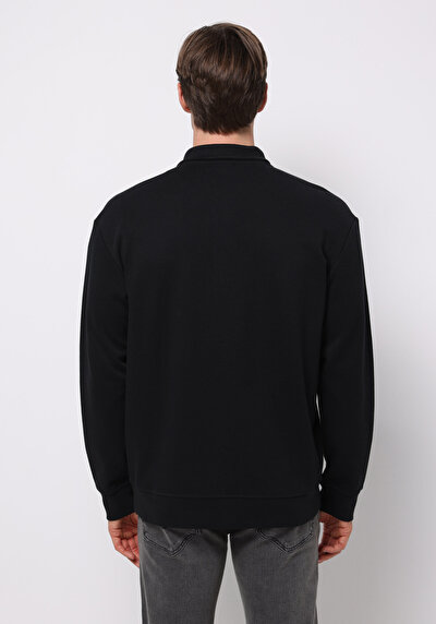 Afficher les détails de Pull-over Noir Comfort Fit  Homme
