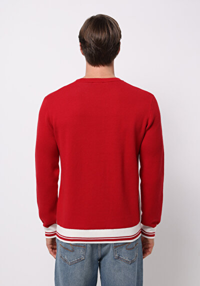 Image de Pull Rouge Regular Fit Manches Longues  Homme
