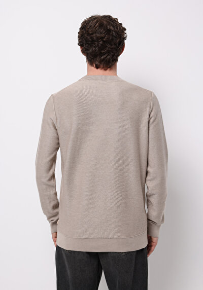 Image de Pull Beige Regular Fit Manches Longues  Homme