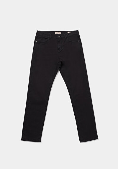 Afficher les détails de Pantalon Gris Straight Leg Low Rise En Chino Straight Fit Homme