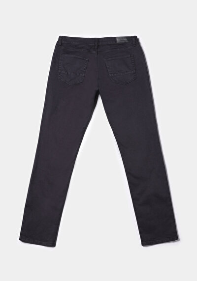 Afficher les détails de Pantalon Gris Straight Leg Low Rise En Chino Straight Fit Homme
