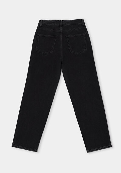 Afficher les détails de 884 Lauren Pantalon  Straight Leg High Rise En Jean Straight Fit Femme