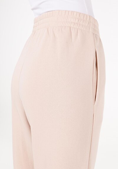 Afficher les détails de Pantalon De Survêtement Beige Regular Fit Femme