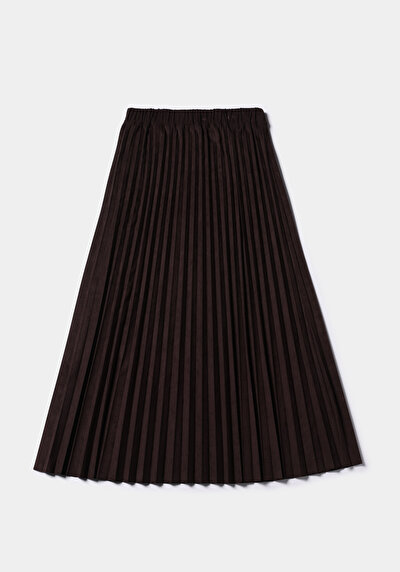 Afficher les détails de Jupe Marron Regular Fit Droit  Mdi Femme