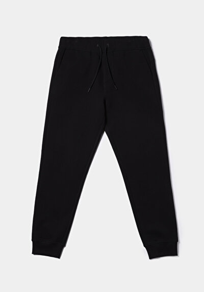 Afficher les détails de Pantalon De Survêtement Noir Regular Fit Homme