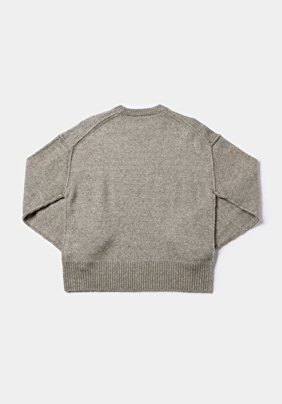 Afficher les détails de Pull Vert Regular Fit Manches Longues  Femme