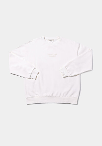Afficher les détails de Pull-over Blanc Regular Fit  Femme