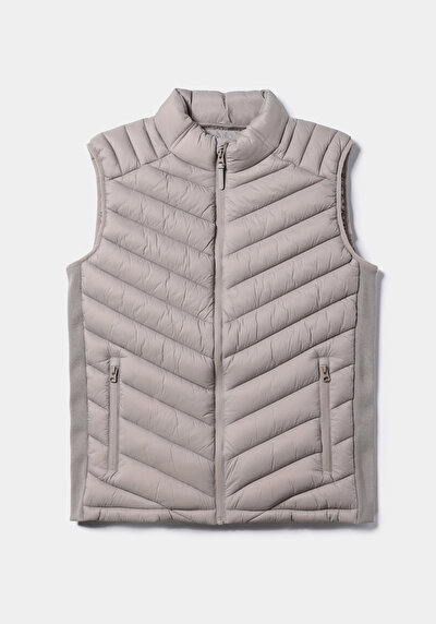 Afficher les détails de Gilet Beige Slim Fit Homme