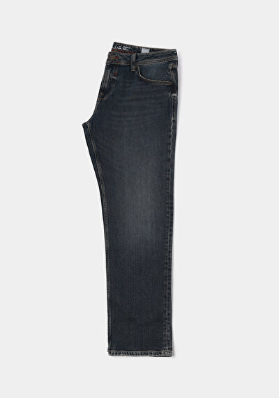 Afficher les détails de 044 Karl Pantalon  Straight Leg Medium Rise En Jean Straight Fit Homme