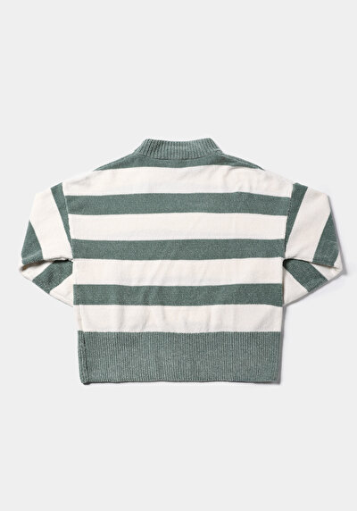Afficher les détails de Pull Vert Regular Fit Manches Longues  Femme