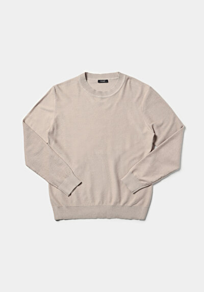 Image de Pull Beige Regular Fit Manches Longues  Homme