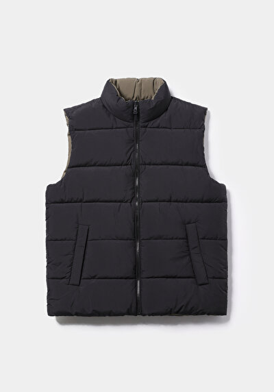 Afficher les détails de Gilet Noir Regular Fit Homme