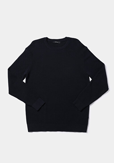 Afficher les détails de Pull Marine Regular Fit Manches Longues  Homme