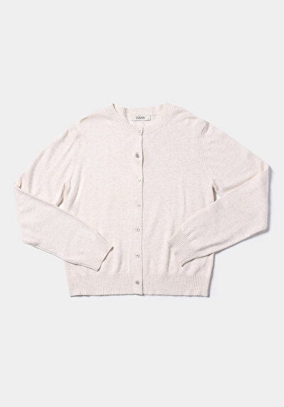Image de Cardigan Tricot Beige Slim Fit Femme