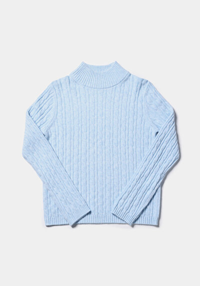Image de Pull Bleu Regular Fit Manches Longues  Femme