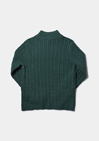 Afficher les détails de Pull Vert Regular Fit Manches Longues  Femme