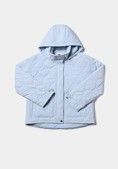 Image de Veste Bleu Regular Fit Manches Longues  Matelassé Femme