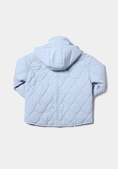 Afficher les détails de Veste Bleu Regular Fit Manches Longues  Matelassé Femme