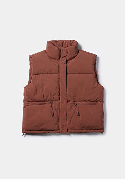 Image de Gilet Marron Regular Fit Femme