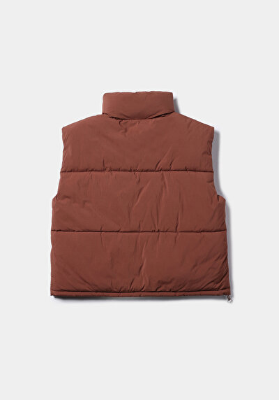 Afficher les détails de Gilet Marron Regular Fit Femme