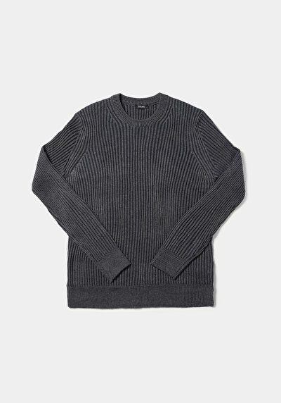 Image de Pull Marine Regular Fit Manches Longues  Homme