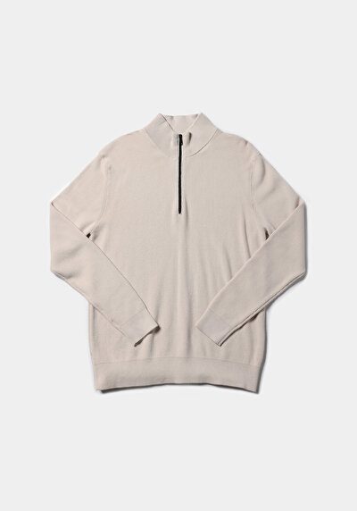 Image de Pull Ecru Regular Fit Manches Longues  Homme