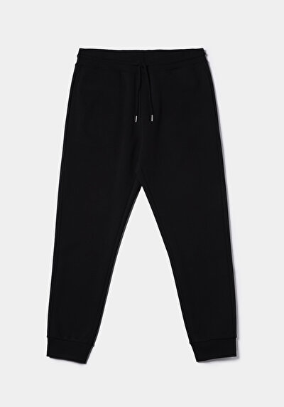 Afficher les détails de Pantalon De Survêtement Noir Regular Fit Homme