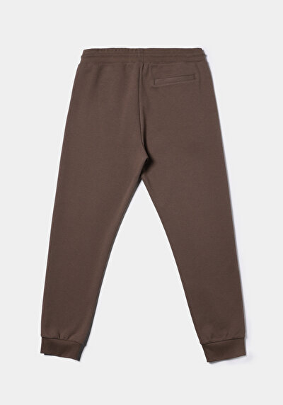 Afficher les détails de Pantalon De Survêtement Marron Regular Fit Homme