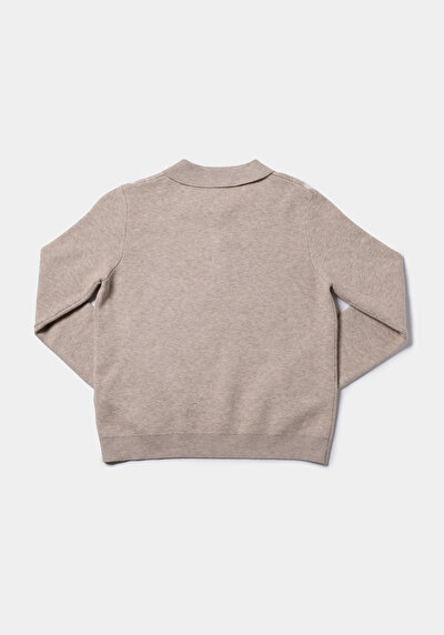 Afficher les détails de Pull Beige Regular Fit Manches Longues  Femme
