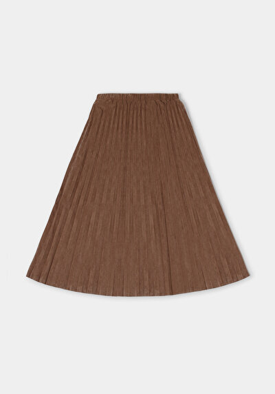 Afficher les détails de Jupe Marron Regular Fit Droit  Mdi Femme