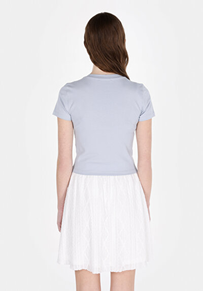 Image de Bleu Femmes T-shirt À Manches Courtes