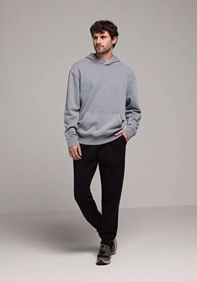 Image de Pantalon De Survêtement Noir Regular Fit Homme