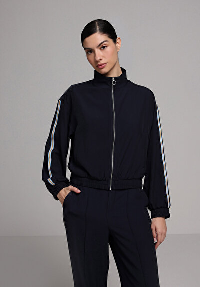 Image de Top Tissé Marine Regular Fit Femme