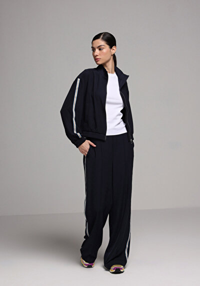 Image de Top Tissé Marine Regular Fit Femme