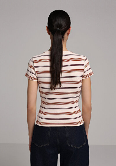 Image de Tricoter Multicolou Slim Fit Femme