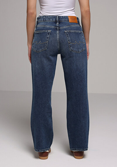 Image de 880 Elisa Pantalon    En Jean Straight Fit Femme