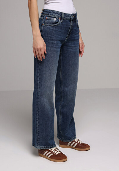 Image de 880 Elisa Pantalon En Jean Straight Fit Femme