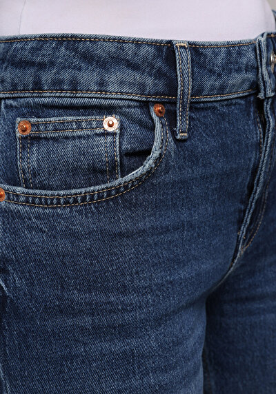 Image de 880 Elisa Pantalon    En Jean Straight Fit Femme